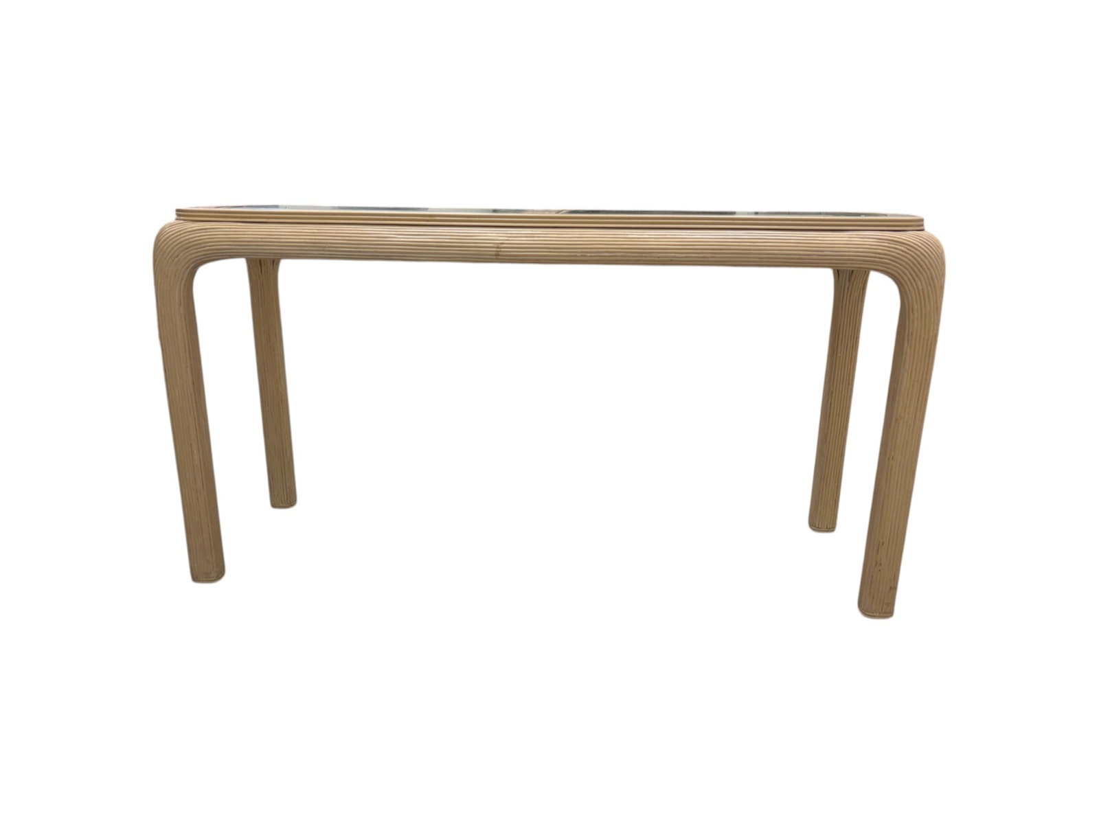 Reeded Console With 2 Stools - 6