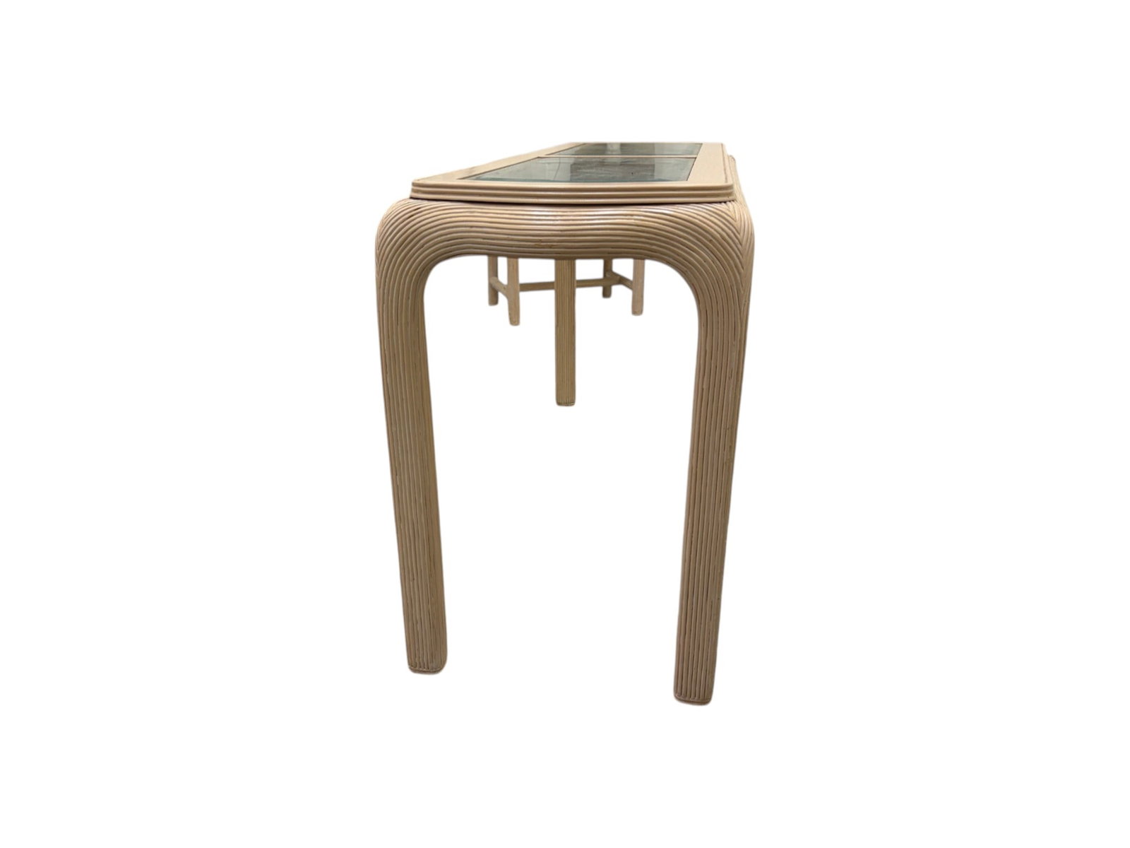Reeded Console With 2 Stools - 7