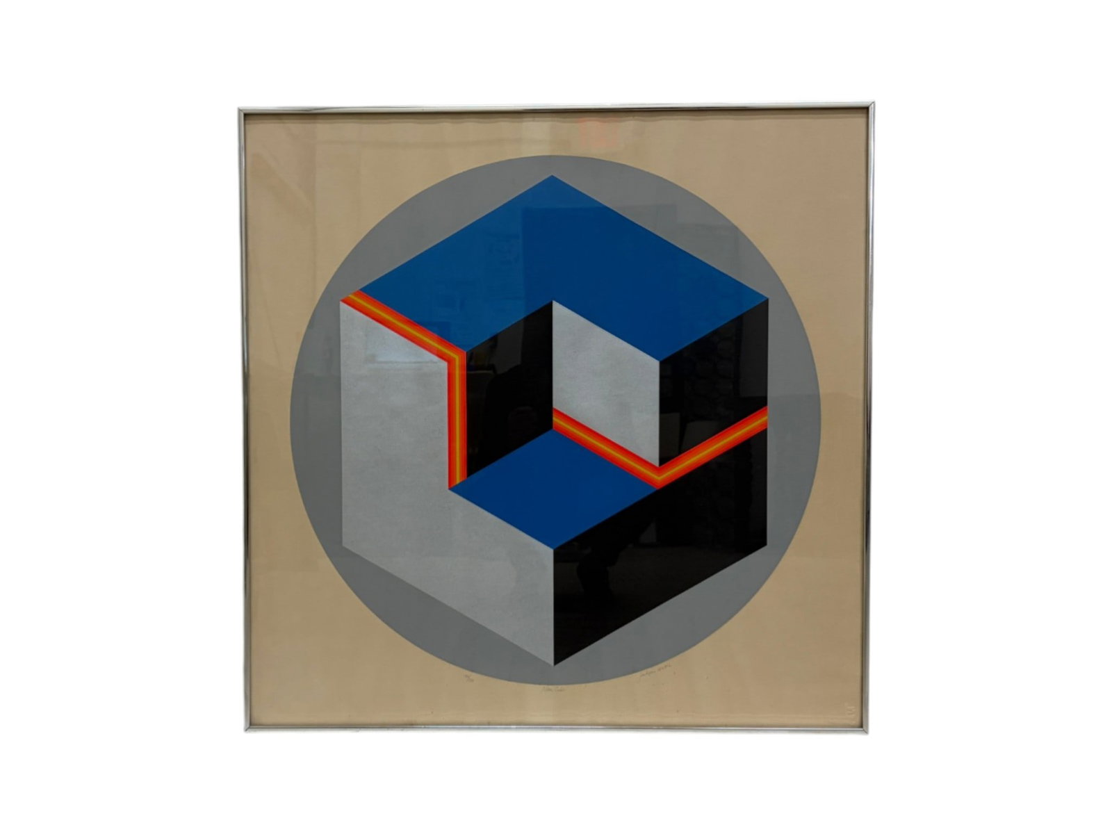 Jackson Lowell Serigraph Neon Cube (1 of 7)
