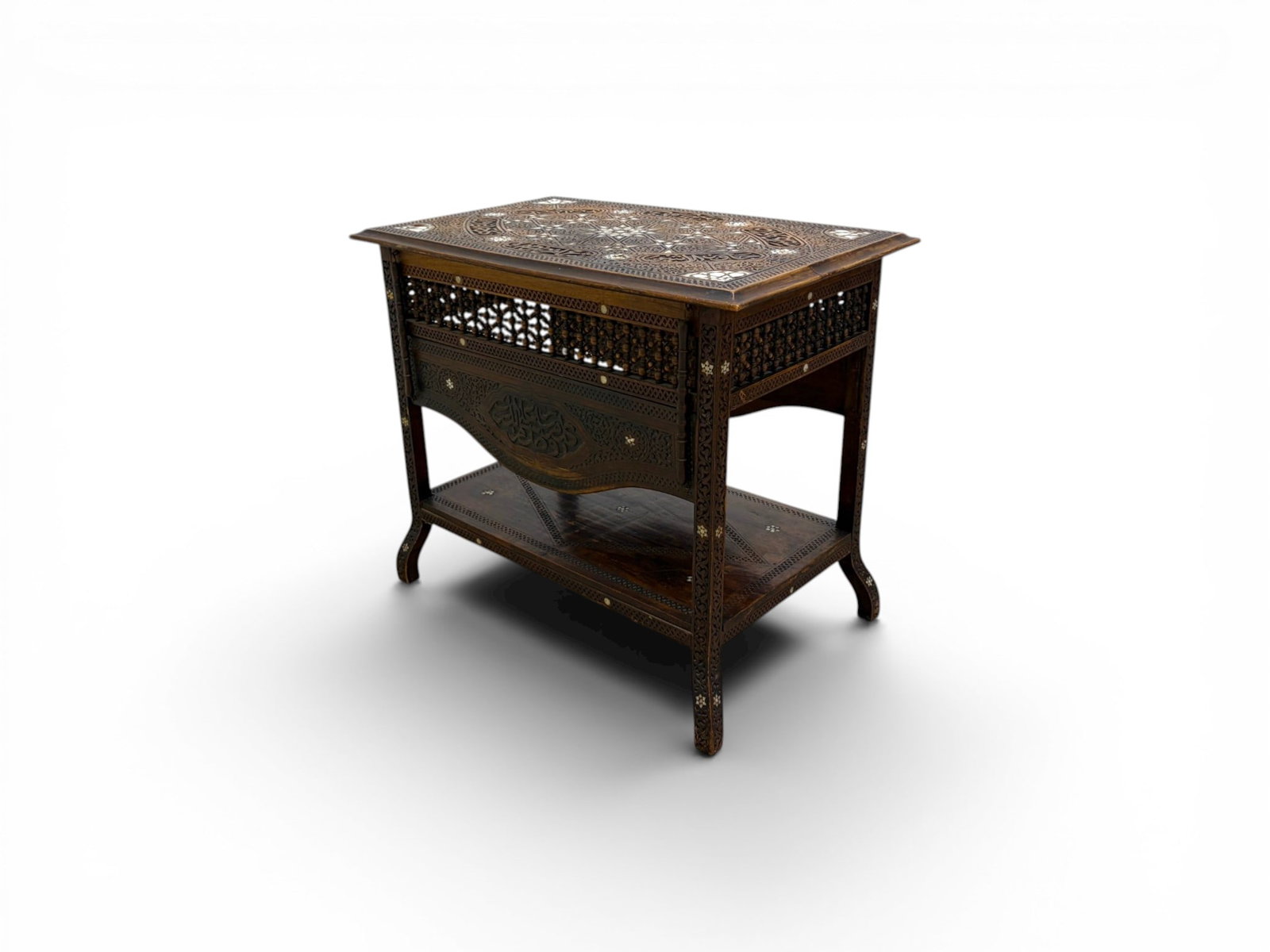 Syrian Mother-of-Pearl Inlaid Table (1 of 14)