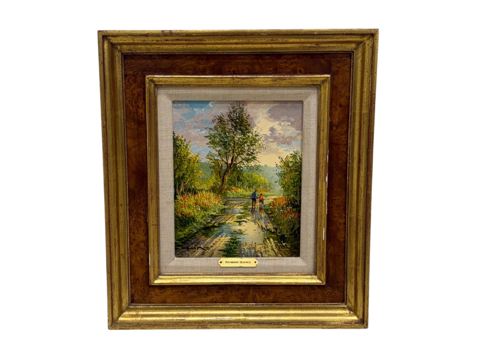 Raymond Quence Oil on Canvas Figures in Landscape (1 of 5)