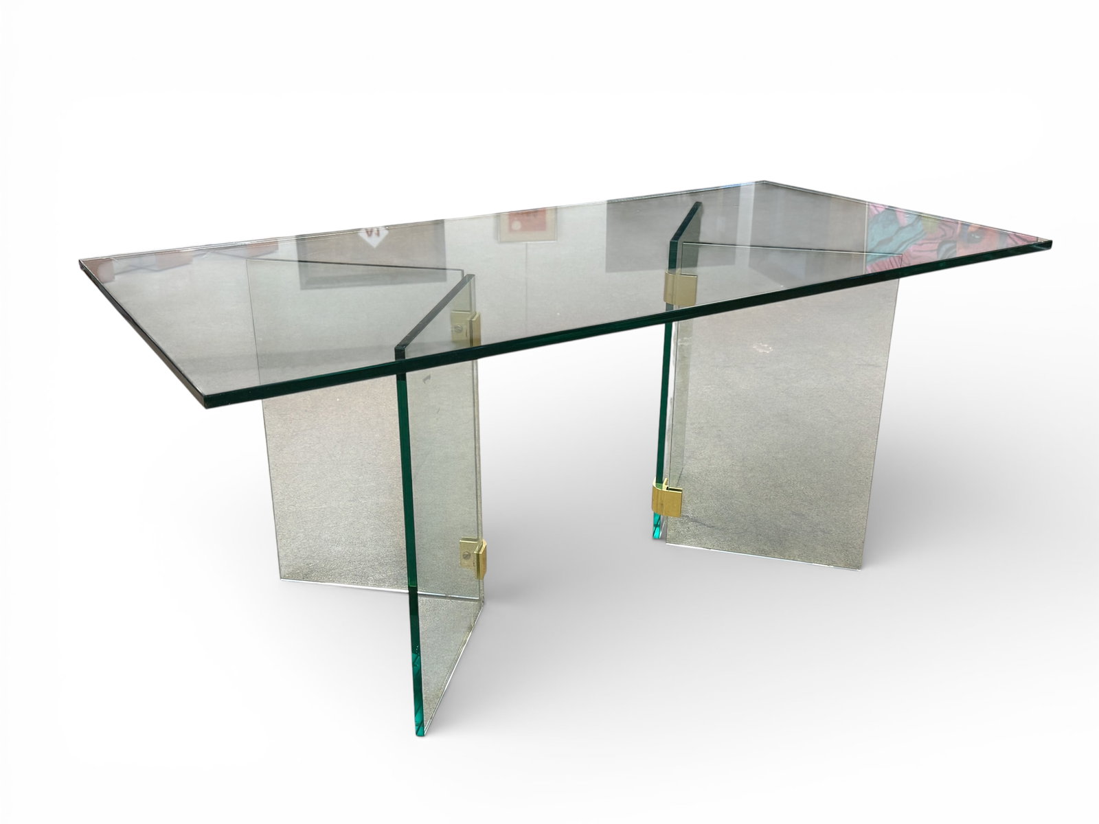 Pace Glass & Brass Coffee Table (1 of 10)