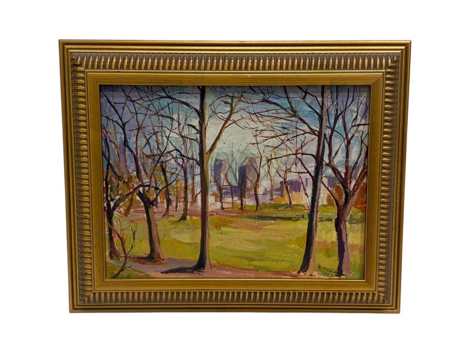 Oil on Canvas Lincoln Park, Newark (1 of 4)