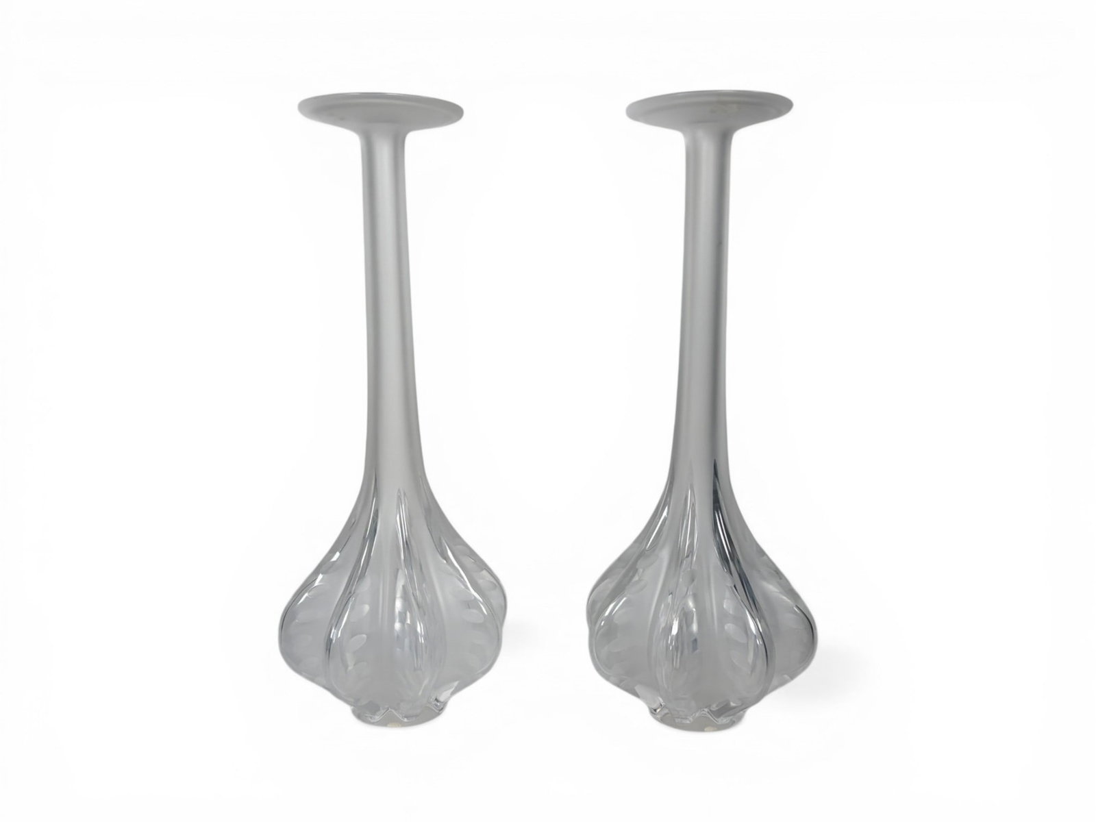Pair Lalique France Soliflore Vases (1 of 8)