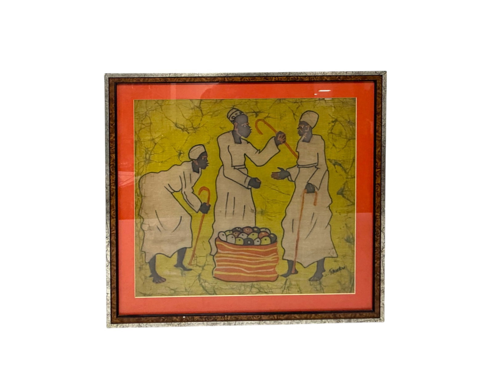 African Textile Art Three Women (1 of 5)