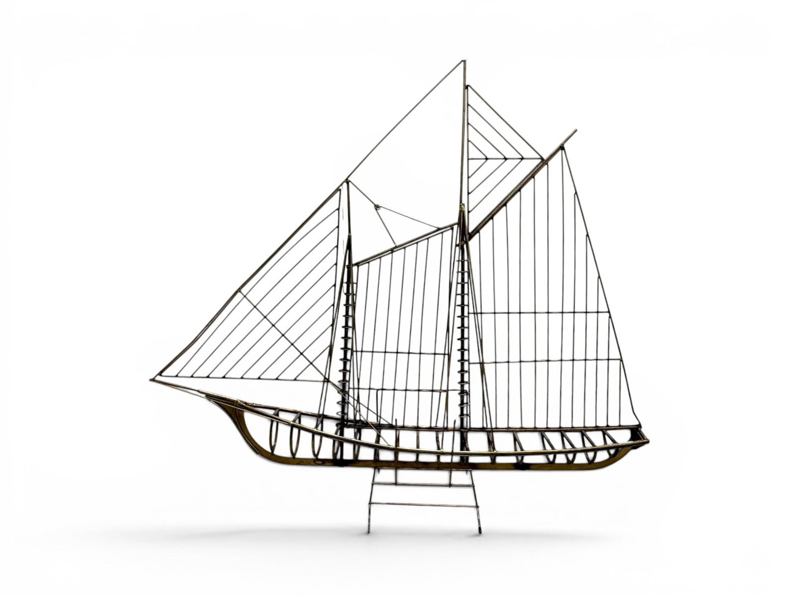 Curtis Jere Brass Boat Sculpture (1 of 8)