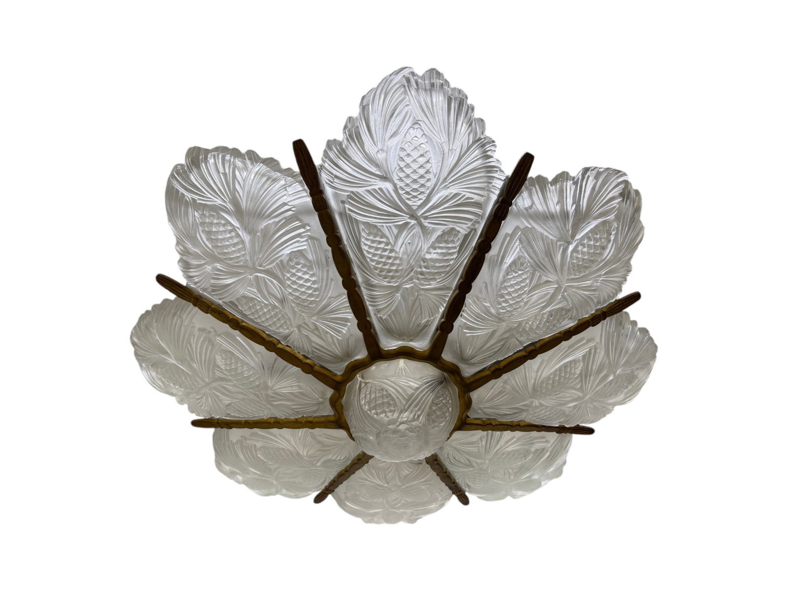 Marius-Ernest Sabino Art Deco French Chandelier - 3