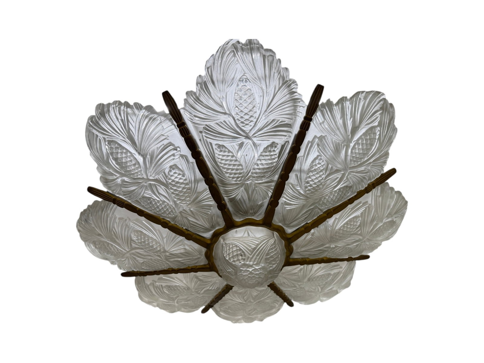 Marius-Ernest Sabino Art Deco French Chandelier - 5