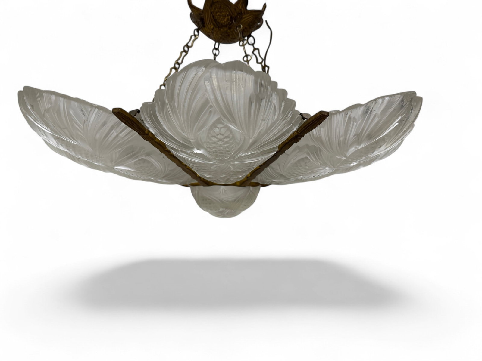 Marius-Ernest Sabino Art Deco French Chandelier - 7