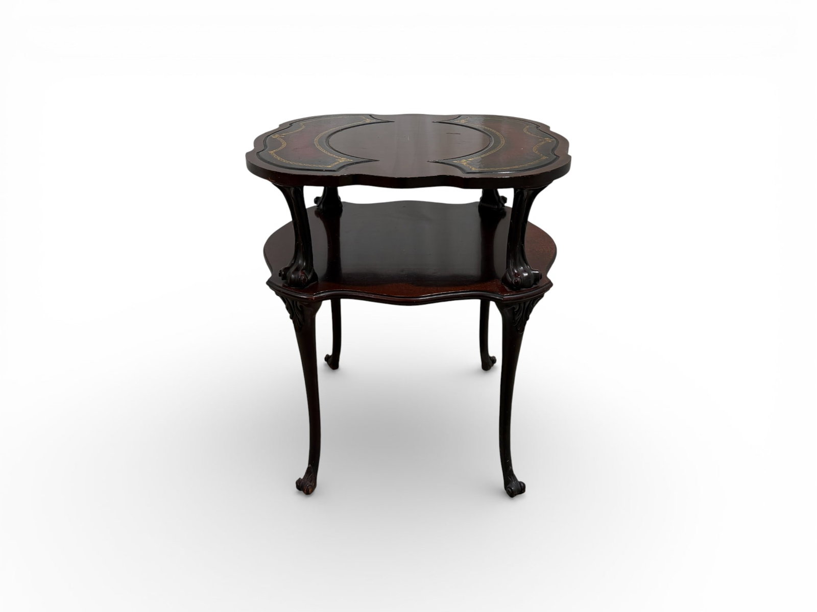 Two Tier Mahogany Occasional Table (1 of 16)