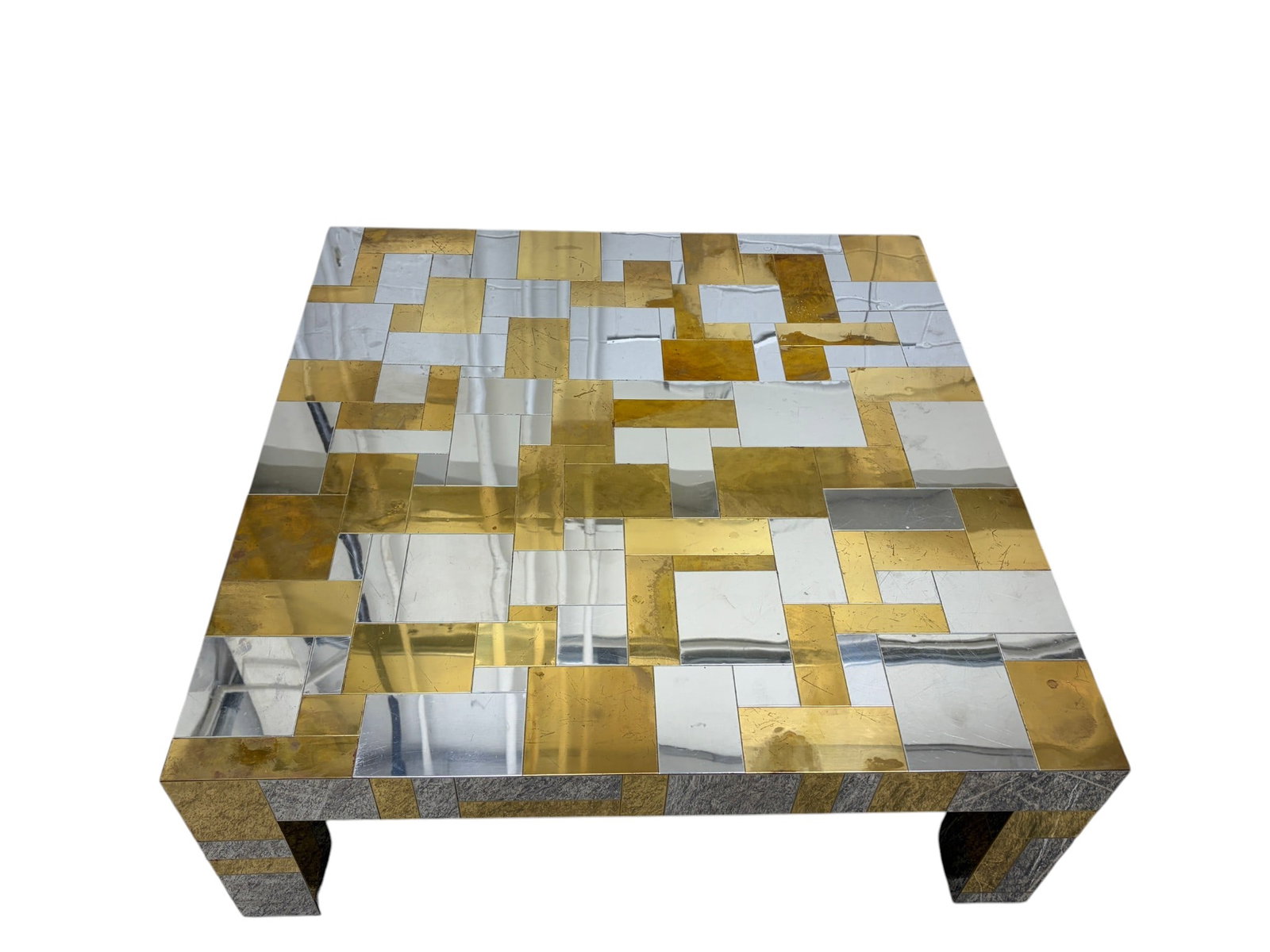 Signed Paul Evans Cityscape Coffee Table - 12