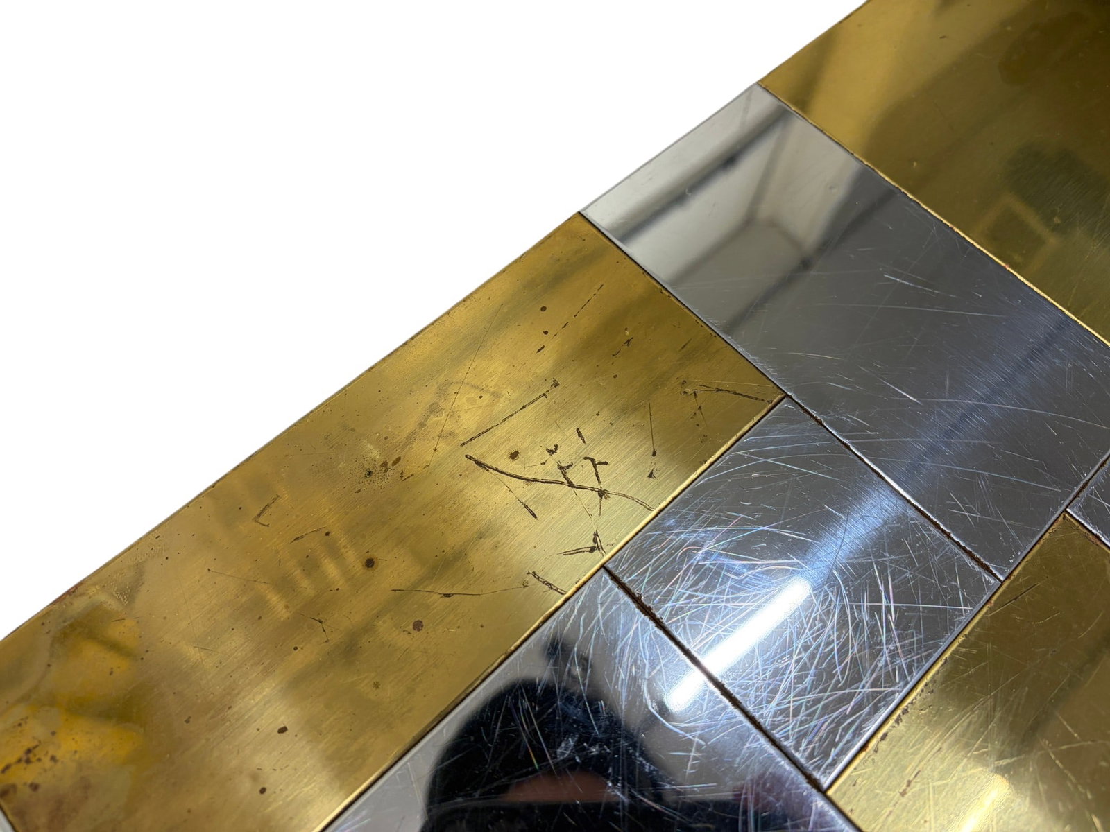 Signed Paul Evans Cityscape Coffee Table - 17