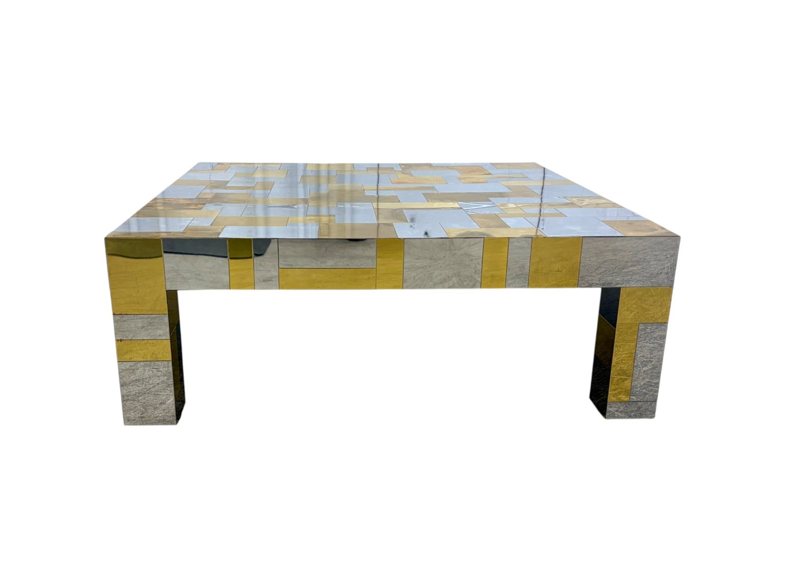 Signed Paul Evans Cityscape Coffee Table - 2
