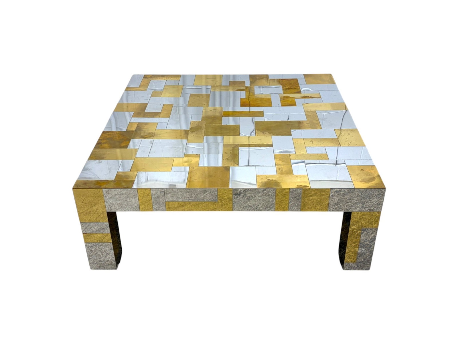 Signed Paul Evans Cityscape Coffee Table - 3