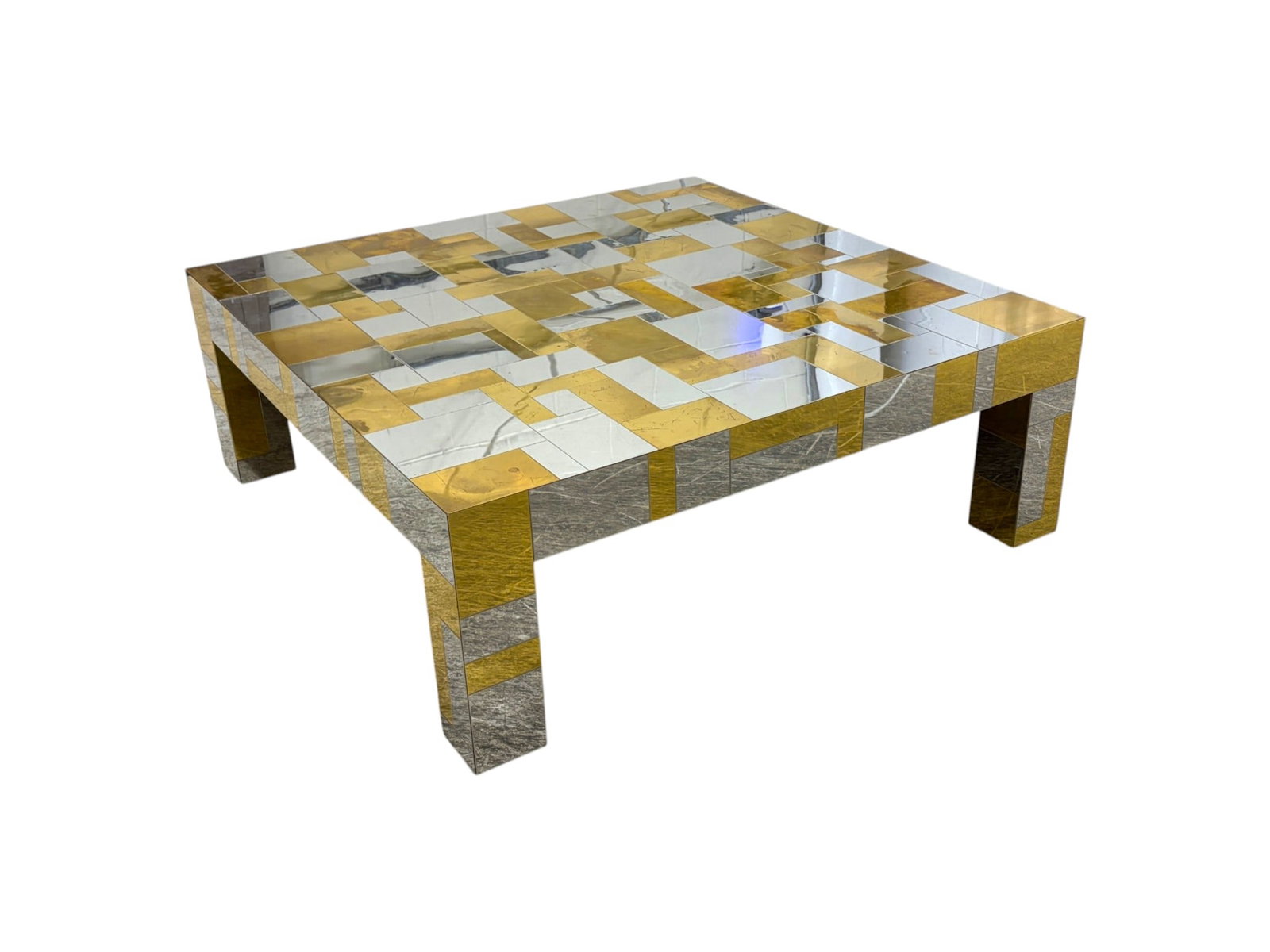 Signed Paul Evans Cityscape Coffee Table - 4