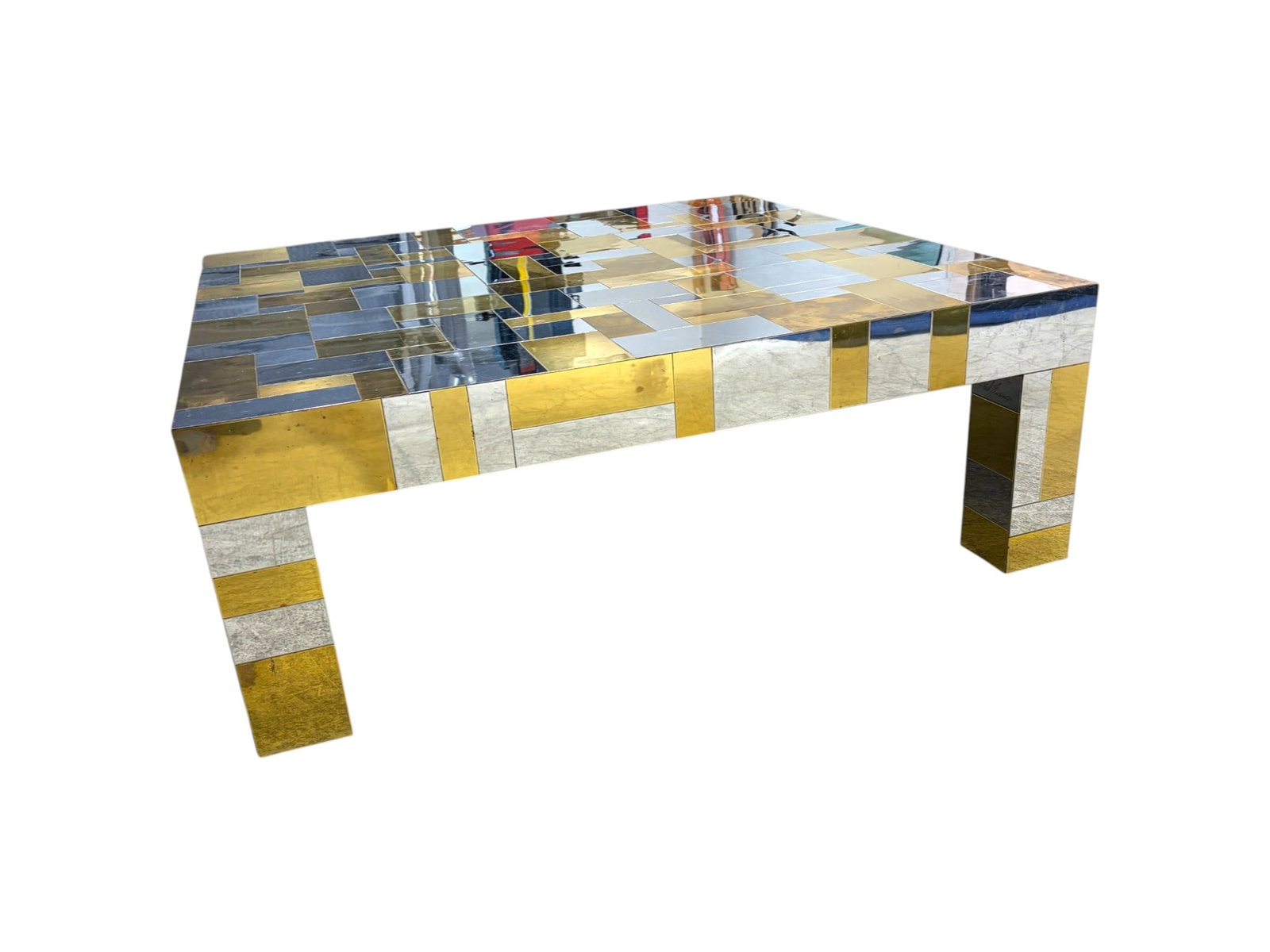 Signed Paul Evans Cityscape Coffee Table - 7