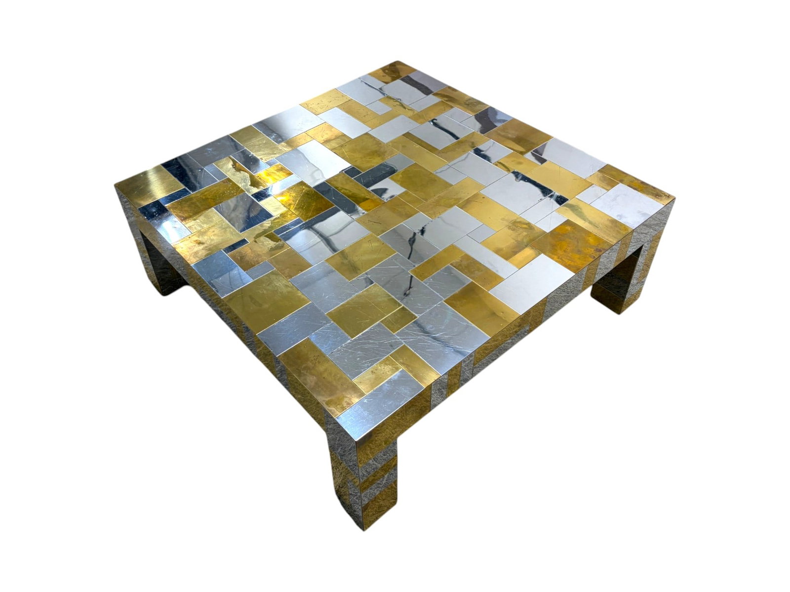 Signed Paul Evans Cityscape Coffee Table - 8