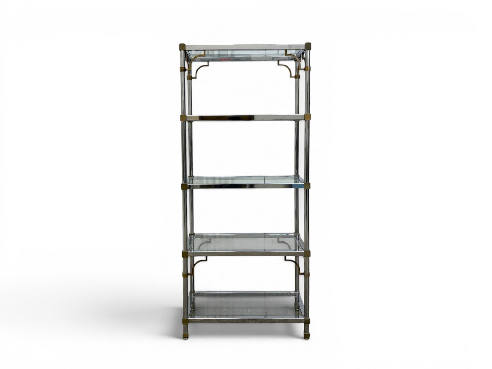 Maison Jansen Style Chrome & Brass Etagere (1 of 10)