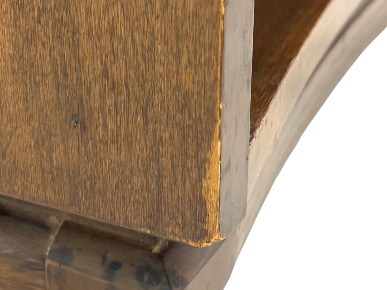 Concave Walnut Nightstand - 12