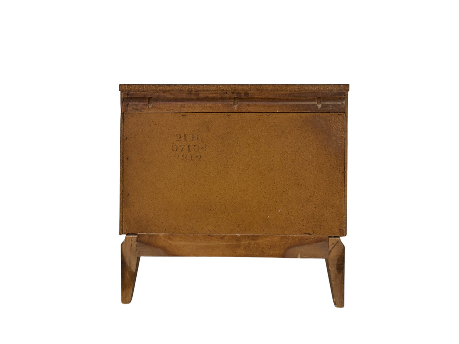 Concave Walnut Nightstand - 3