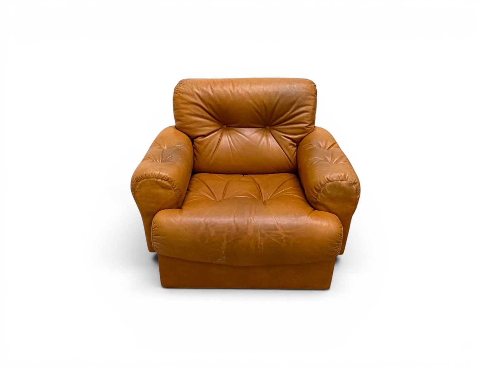Tobia Scarpa Style Leather Lounge Chair (1 of 12)