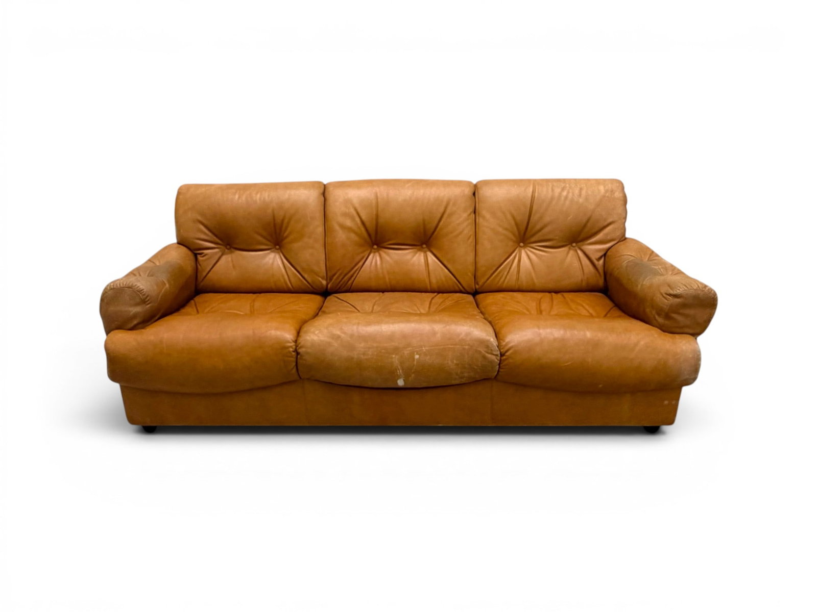 Tobia Scarpa Style Leather Sofa (1 of 12)