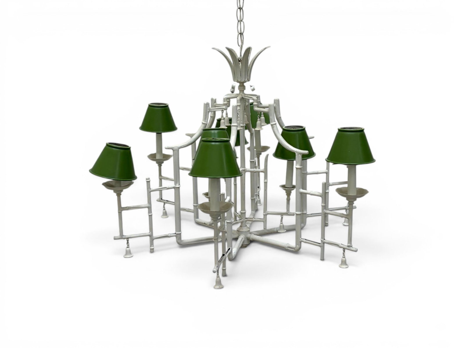 Chapman Faux Bamboo Chinoiserie Chandelier (1 of 9)