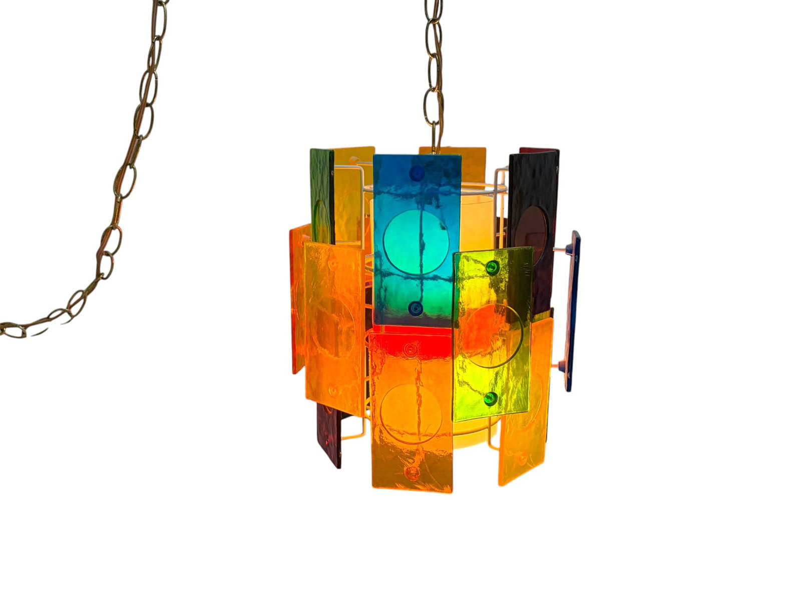Acrylic Multi-Colored Pendant Light - 11
