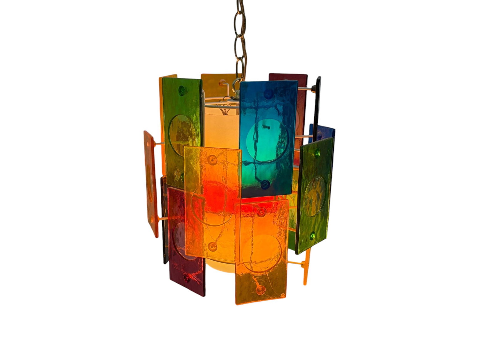 Acrylic Multi-Colored Pendant Light - 3