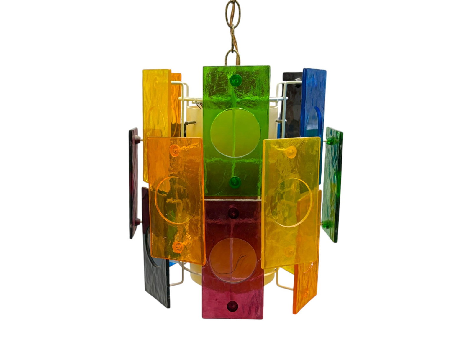 Acrylic Multi-Colored Pendant Light - 5