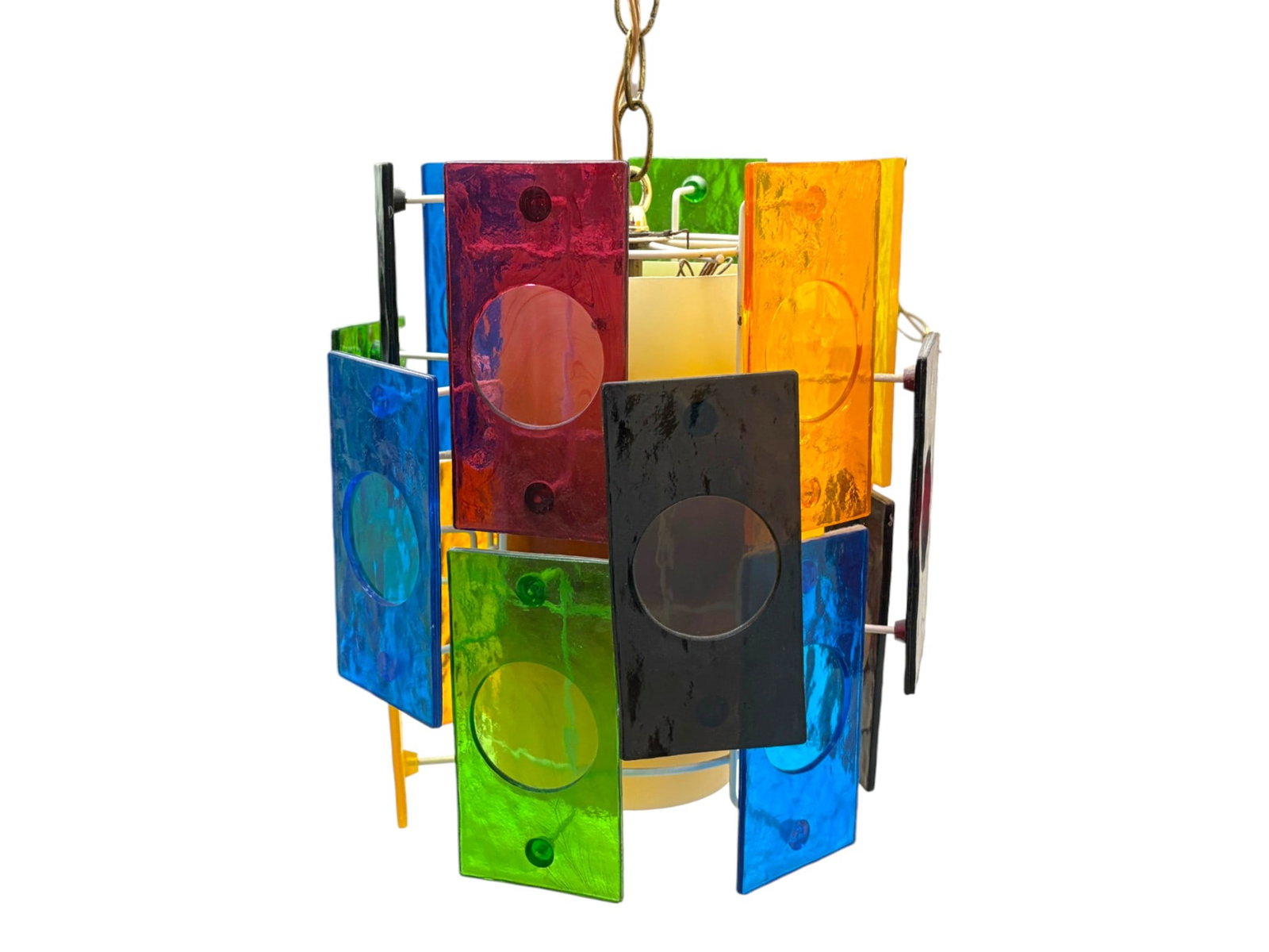 Acrylic Multi-Colored Pendant Light - 7