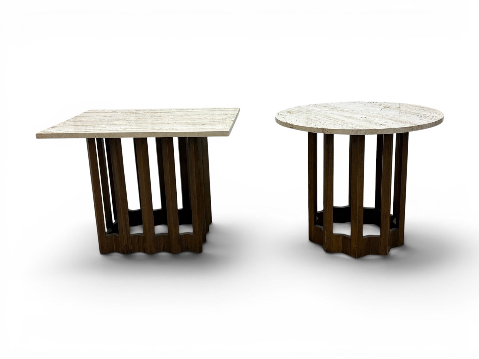 2 Harvey Probber Travertine Top Side Tables (1 of 20)
