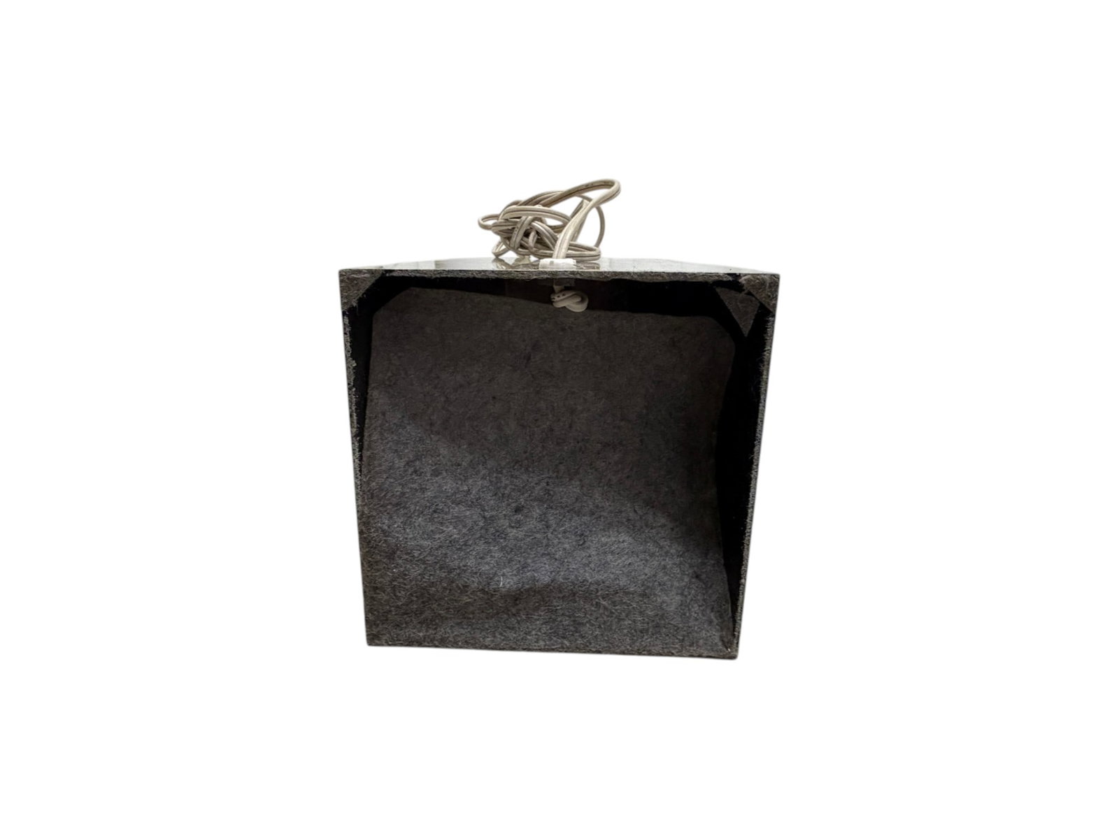 Modern Chrome Cube Lamp - 3