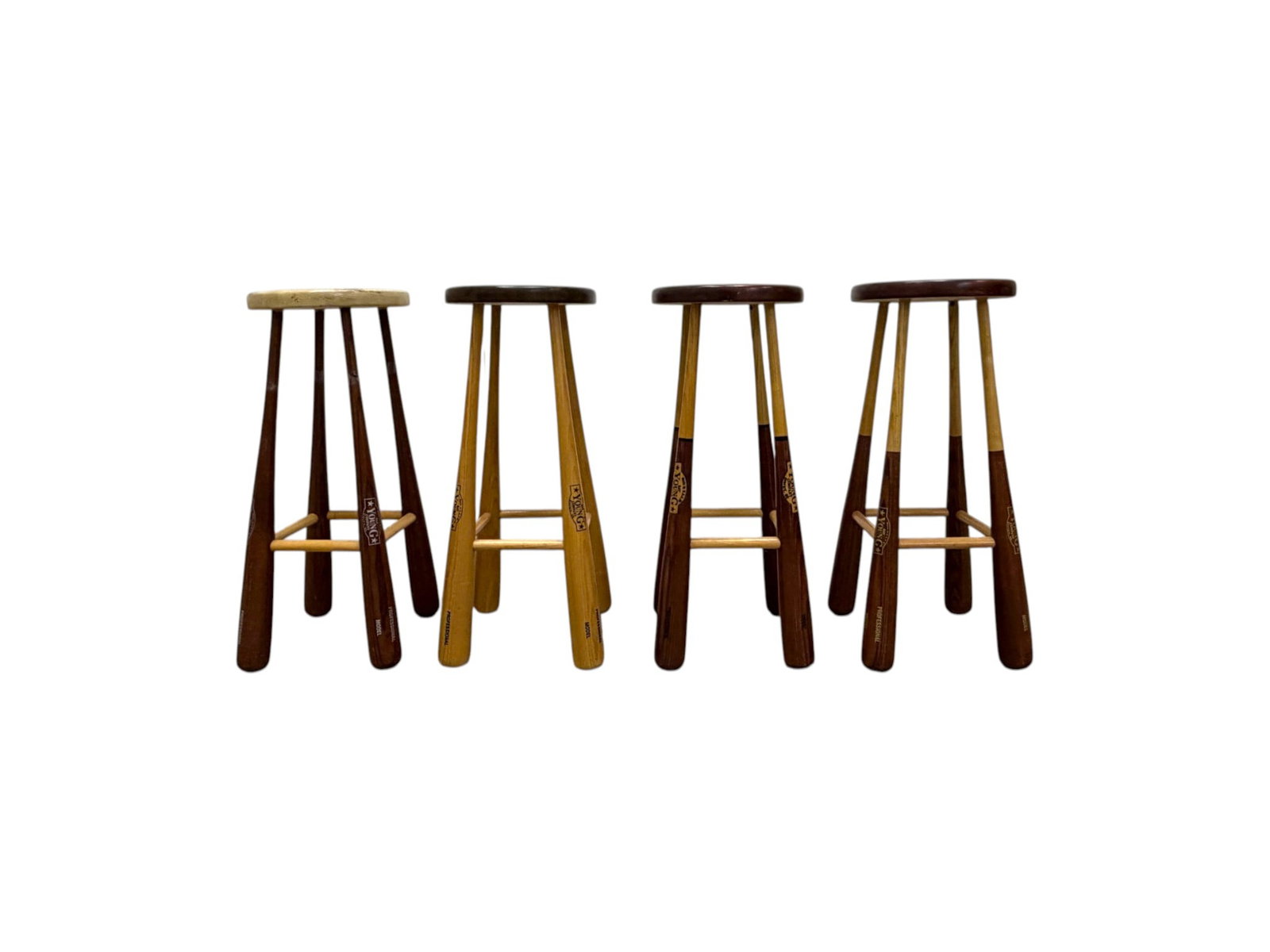 8 Young Baseball Bat Stools - 2
