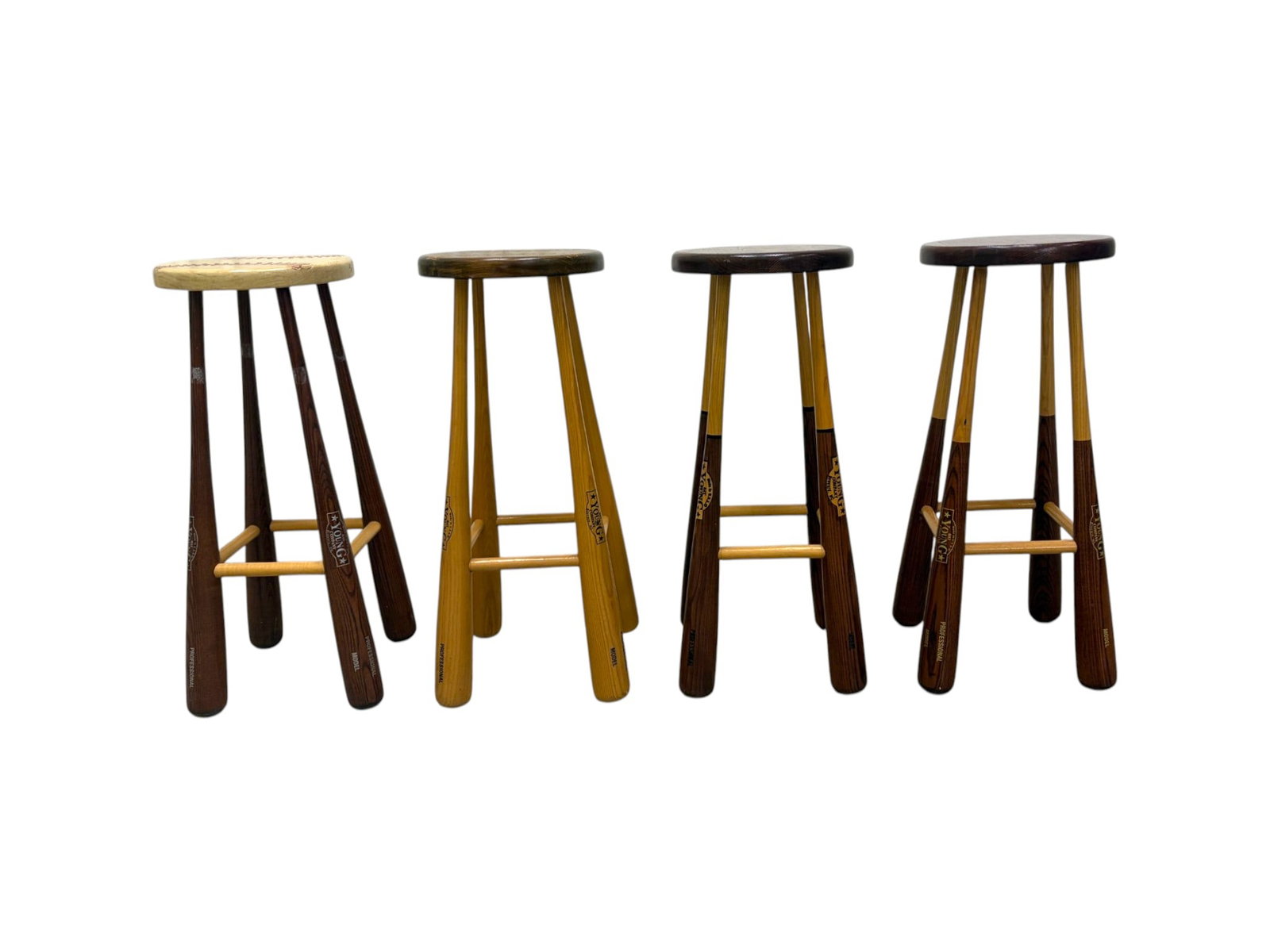 8 Young Baseball Bat Stools - 4
