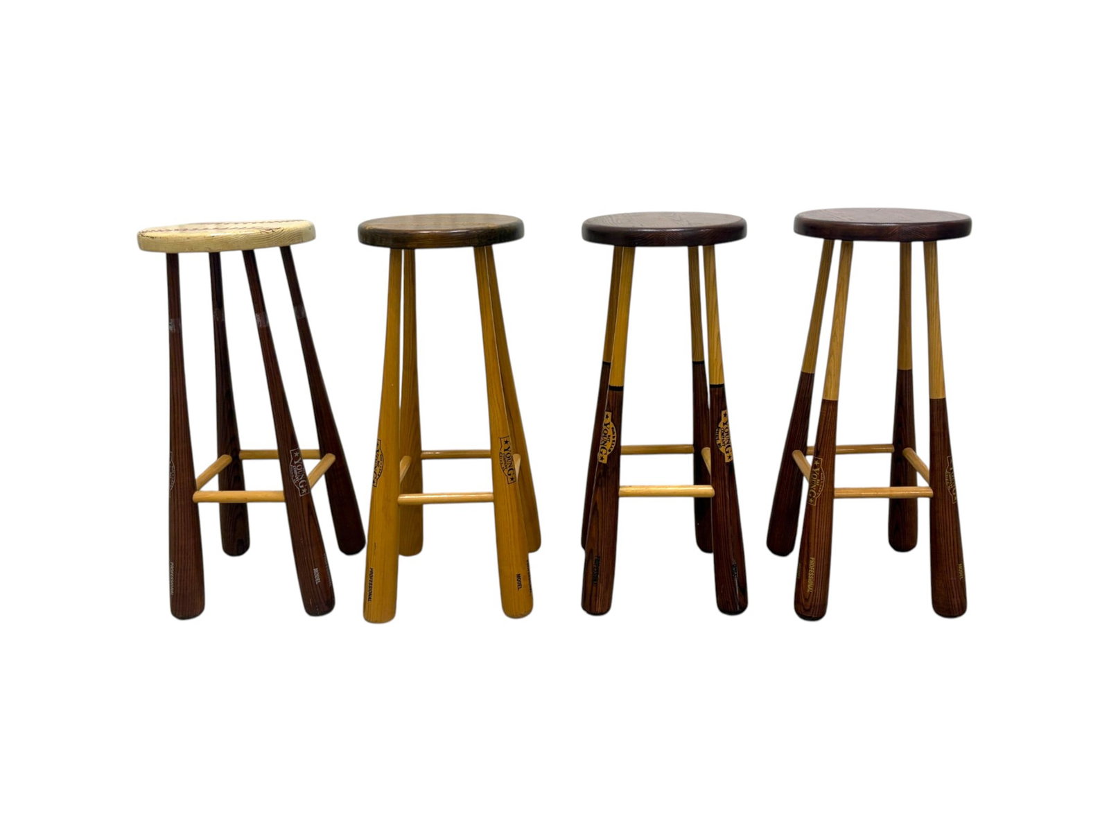 8 Young Baseball Bat Stools - 6