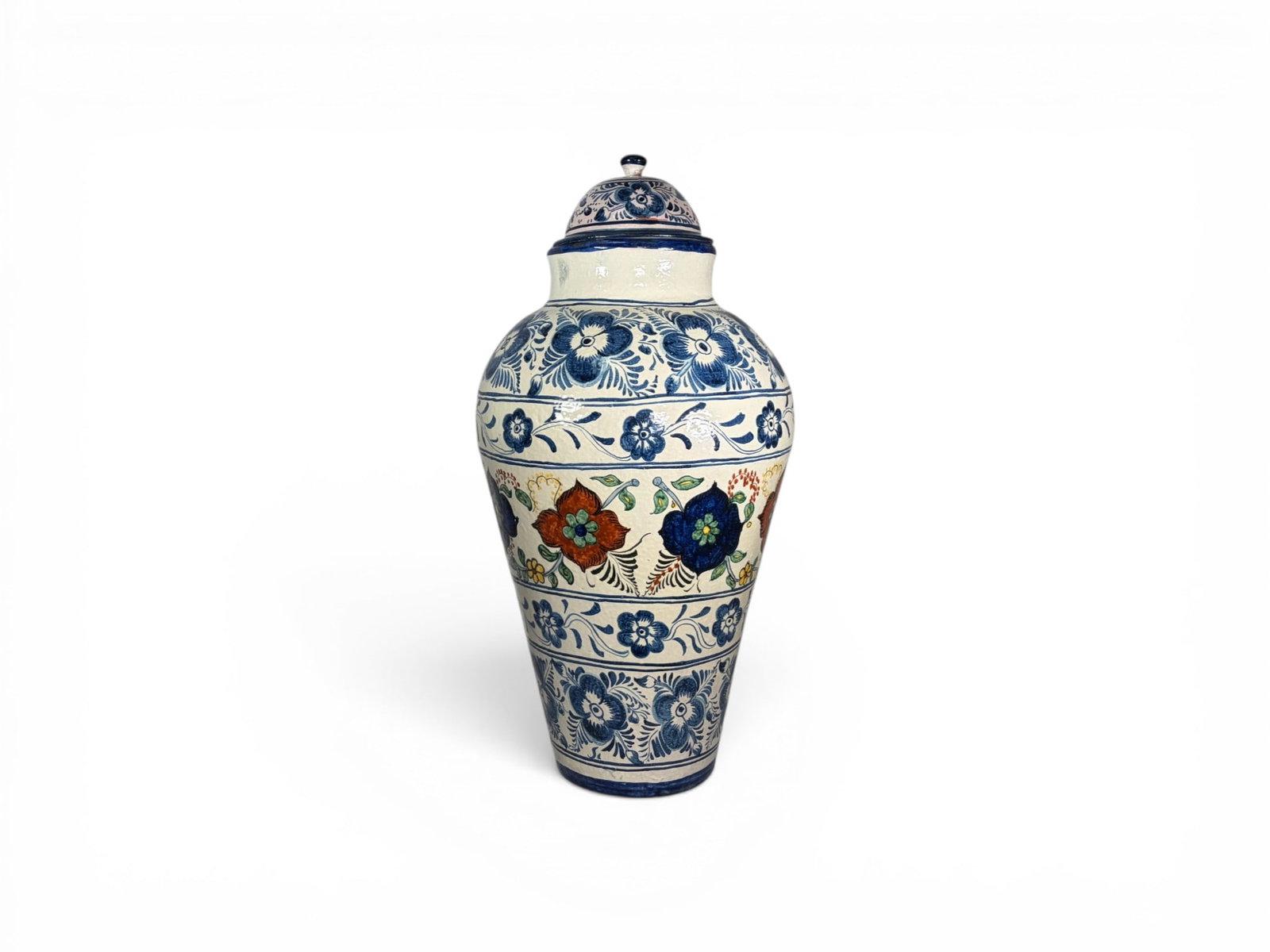 Talavera Style Pottery Jar Large (1 of 15)