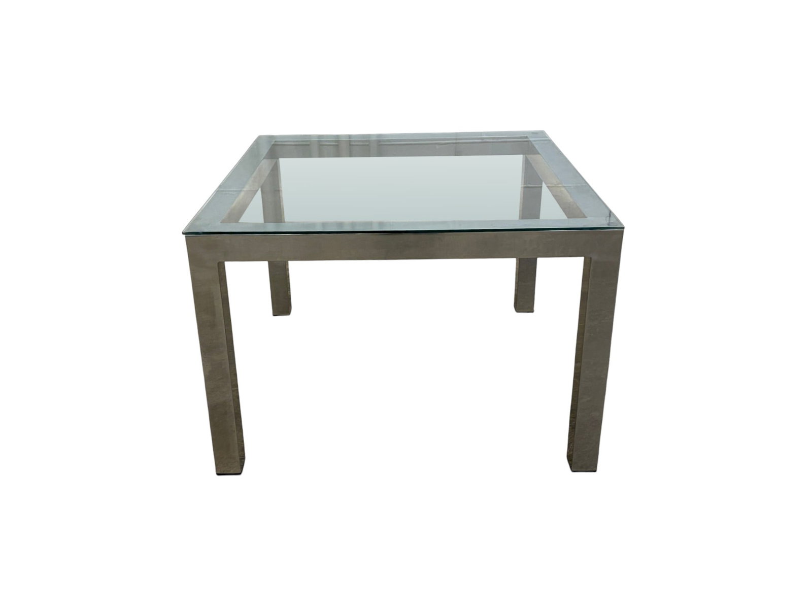 Chrome & Glass Side Table - 2
