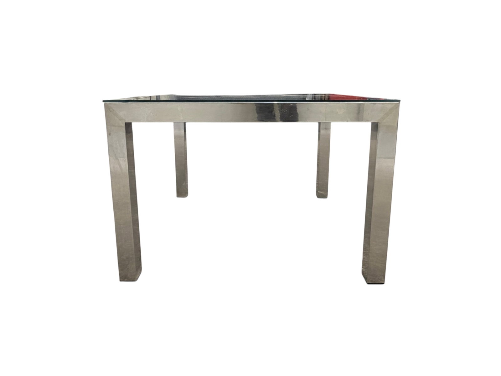 Chrome & Glass Side Table - 4