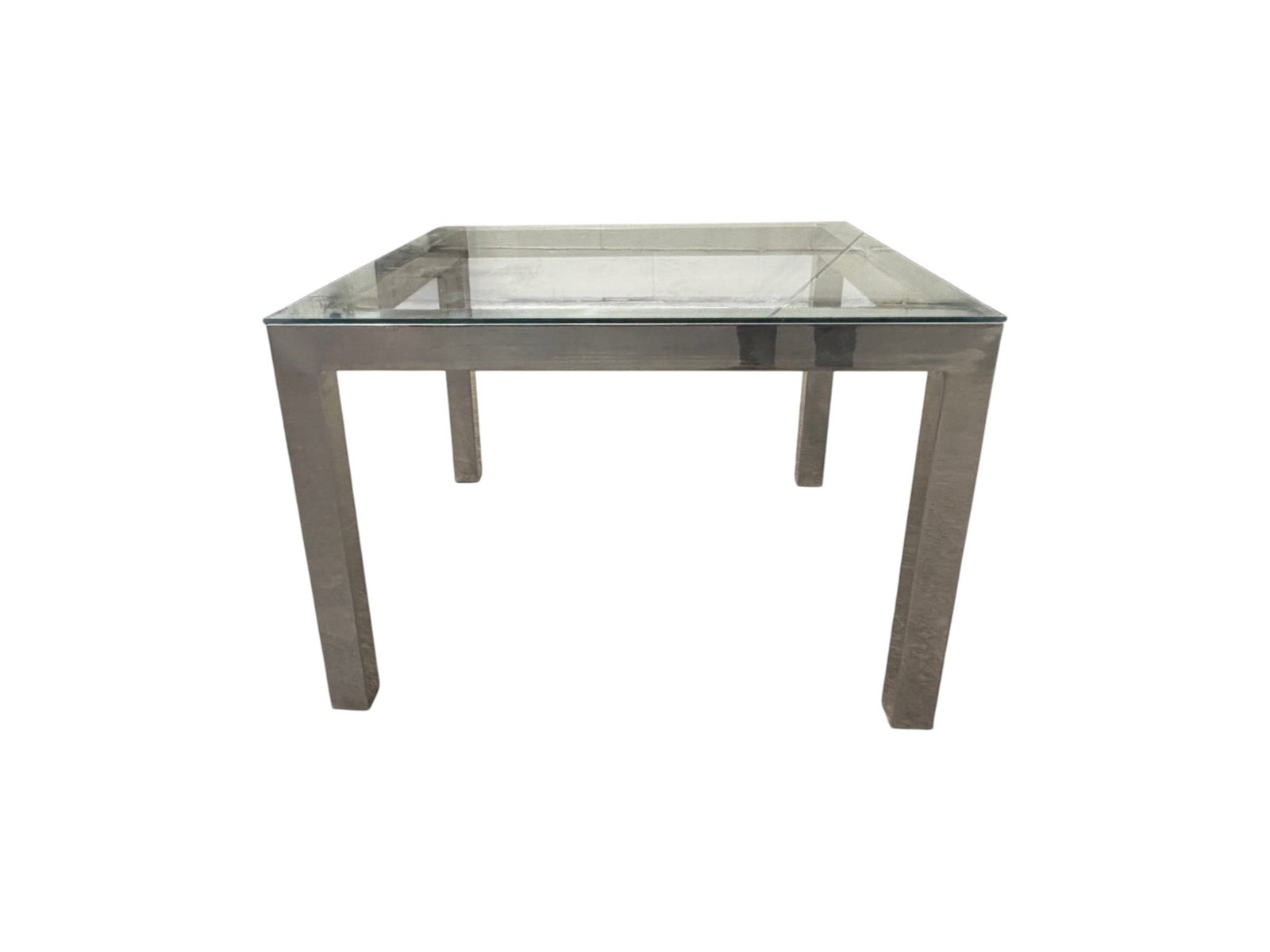 Chrome & Glass Side Table - 6