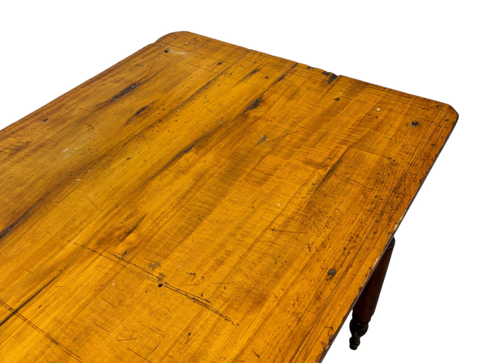 Primitive Style Farmhouse Dining Table - 11