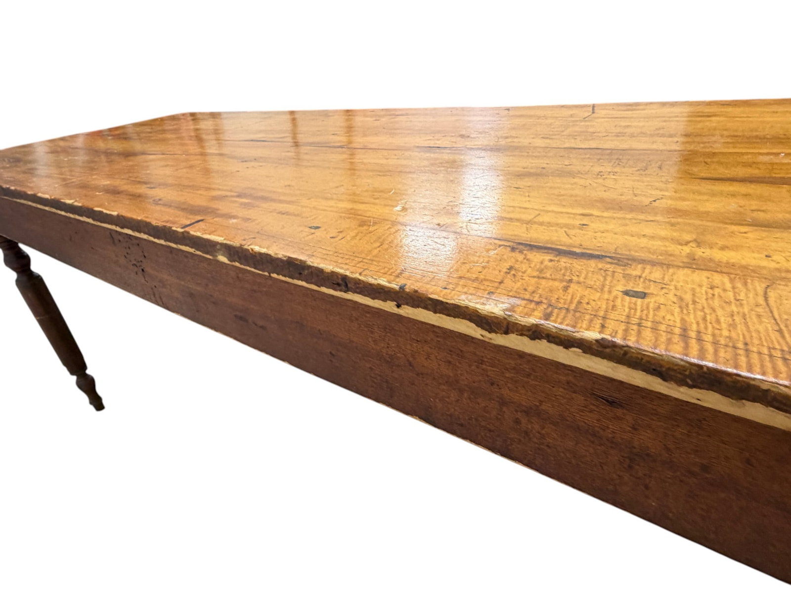Primitive Style Farmhouse Dining Table - 13