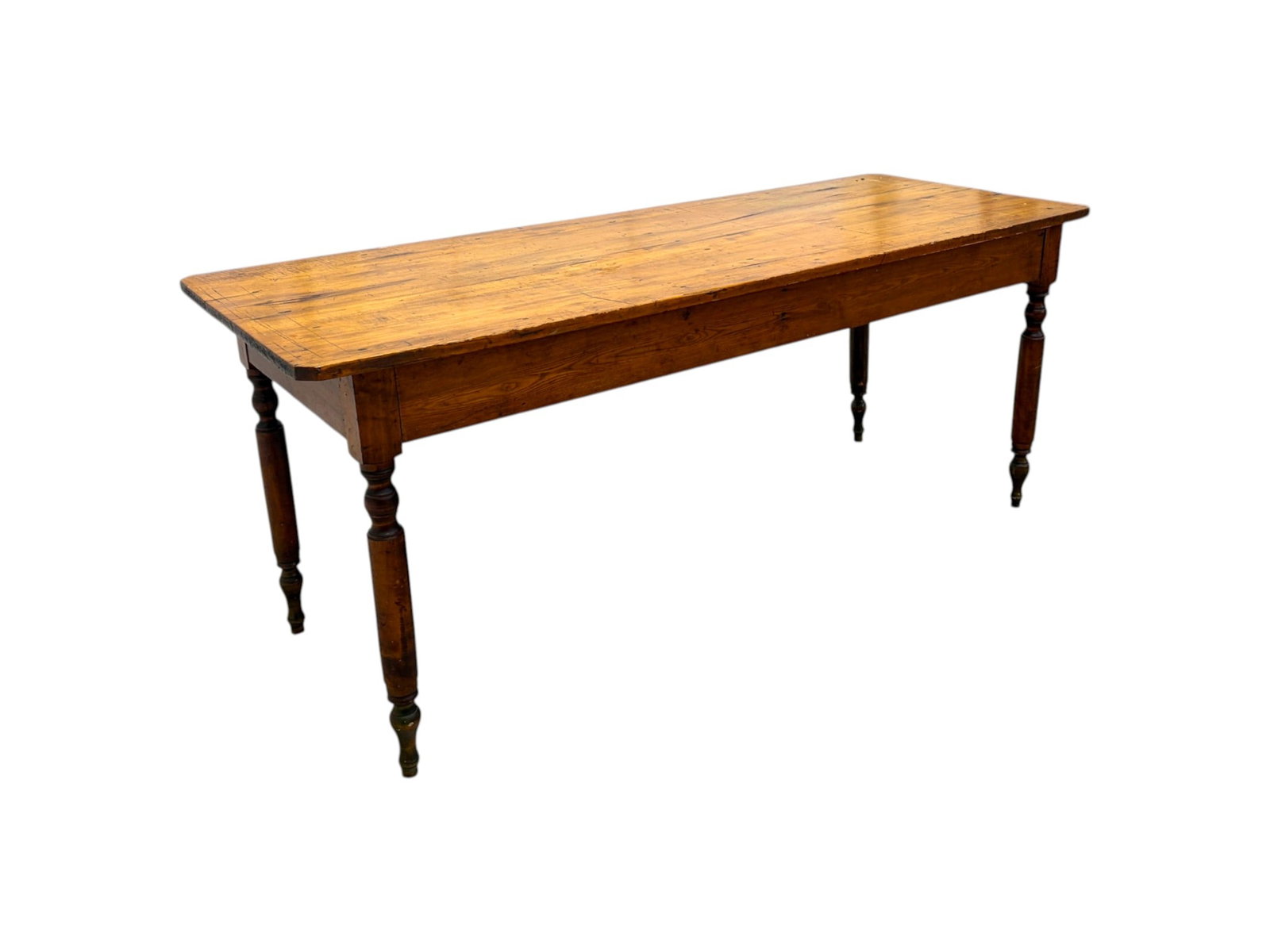 Primitive Style Farmhouse Dining Table - 3