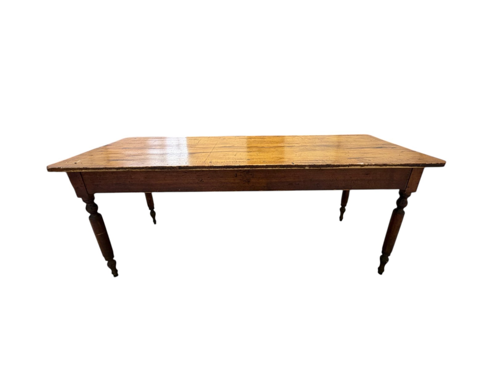Primitive Style Farmhouse Dining Table - 6