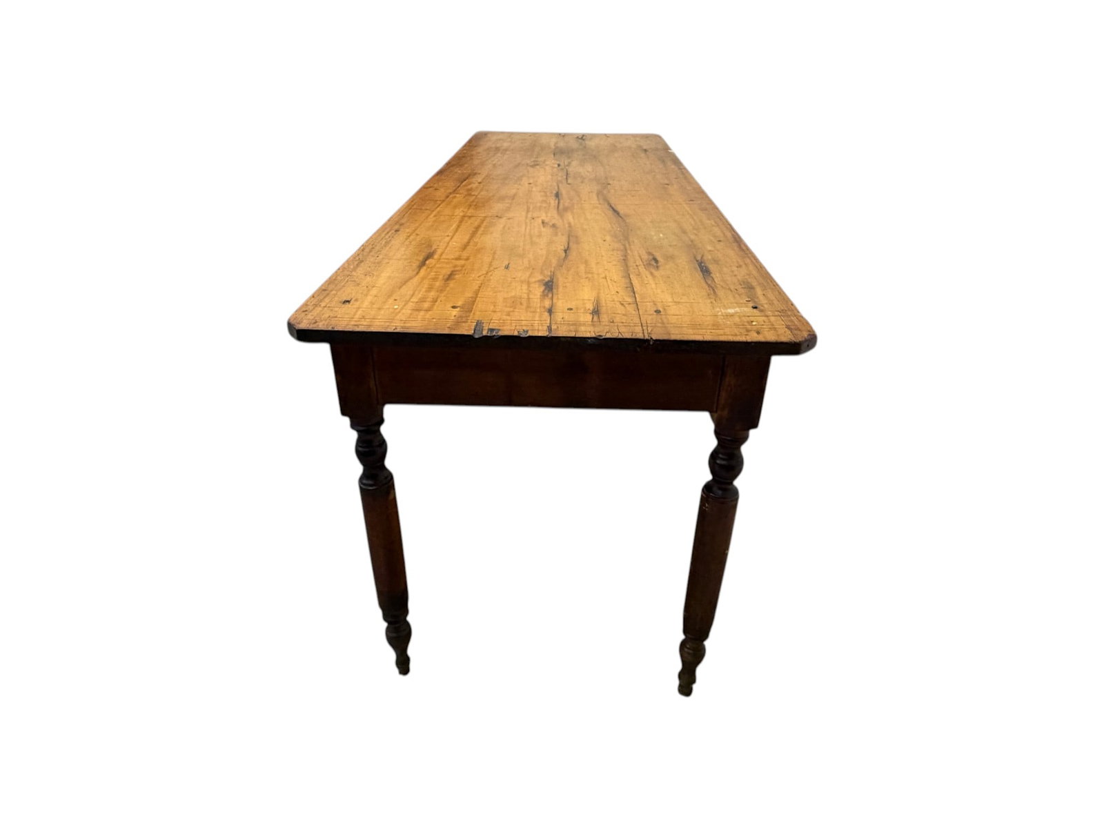 Primitive Style Farmhouse Dining Table - 7