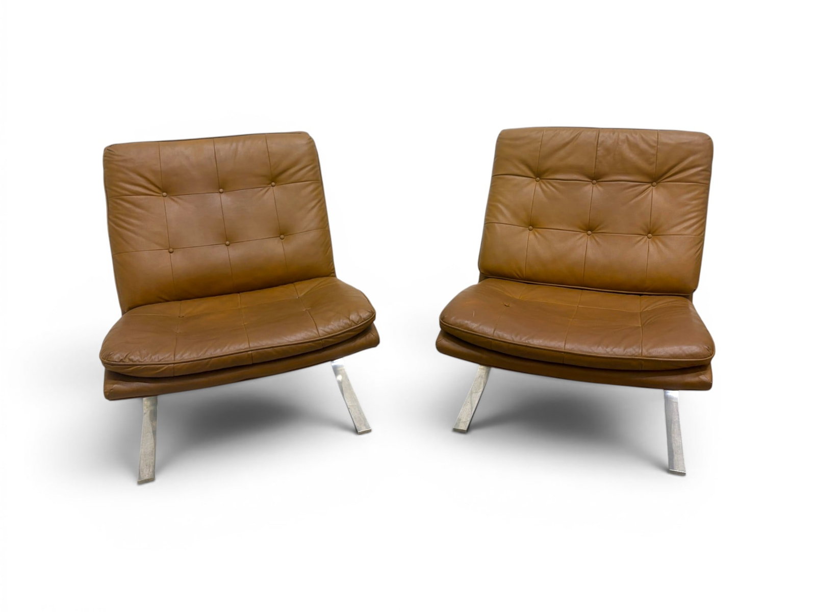 Pair Attributed Nicos Zogrophos Lounge Chairs (1 of 9)