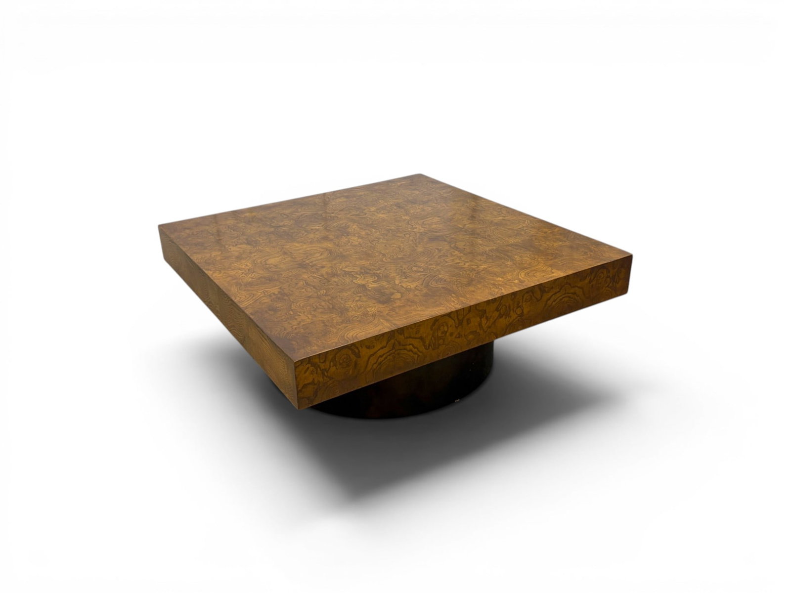 Milo Baughman Style Burlwood Coffee Table (1 of 14)
