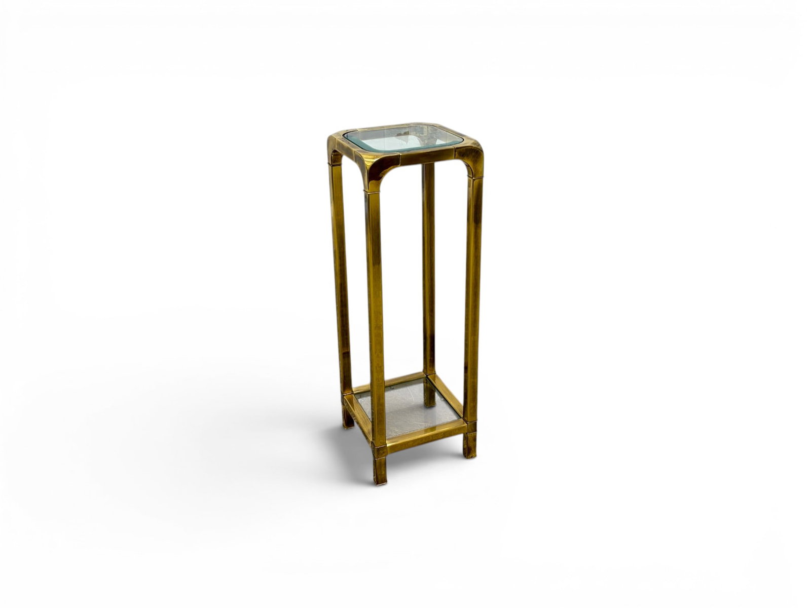 Mastercraft Brass & Glass Pedestal (1 of 14)