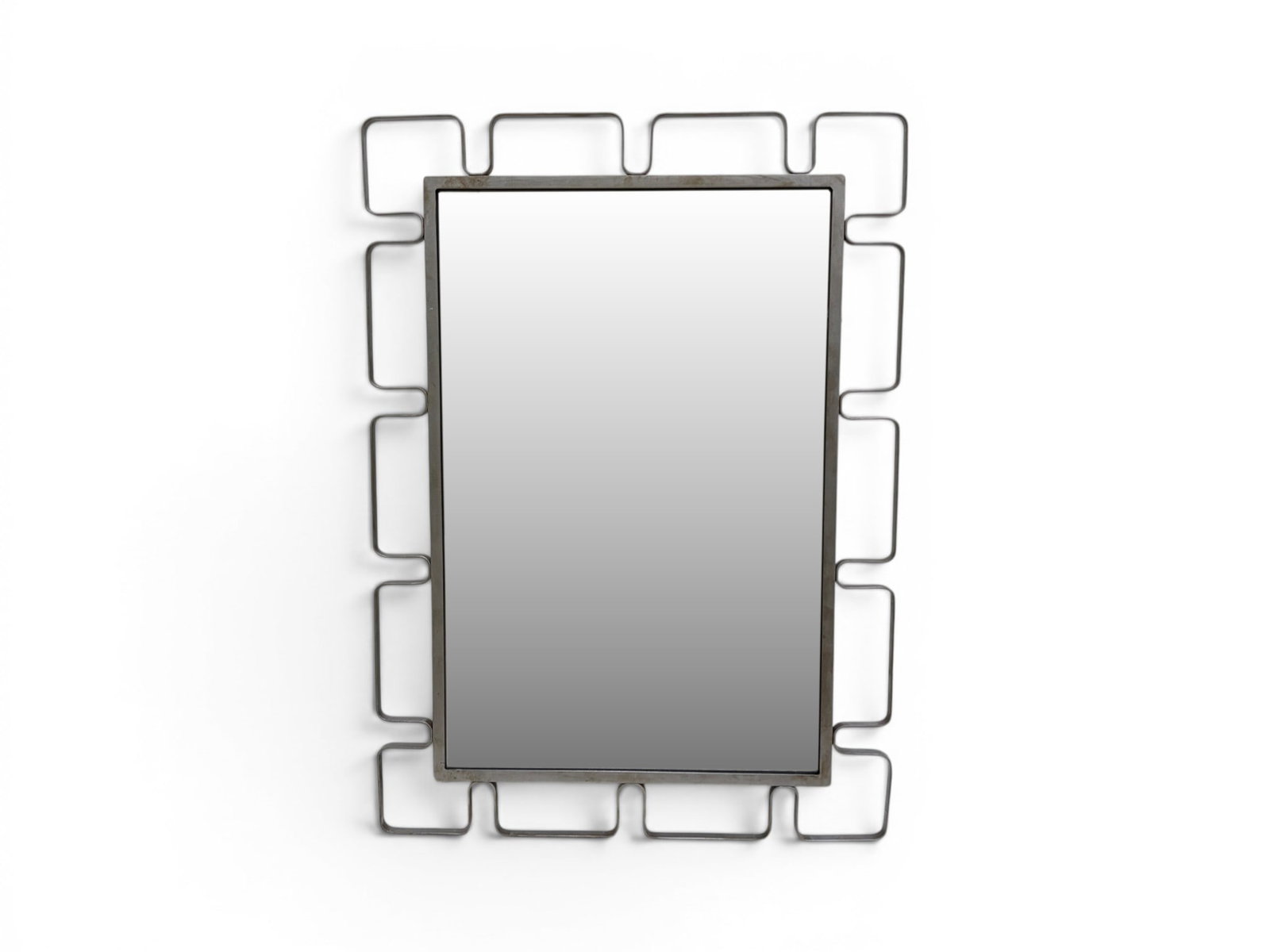 Weinberg Style Metal Wall Mirror (1 of 5)