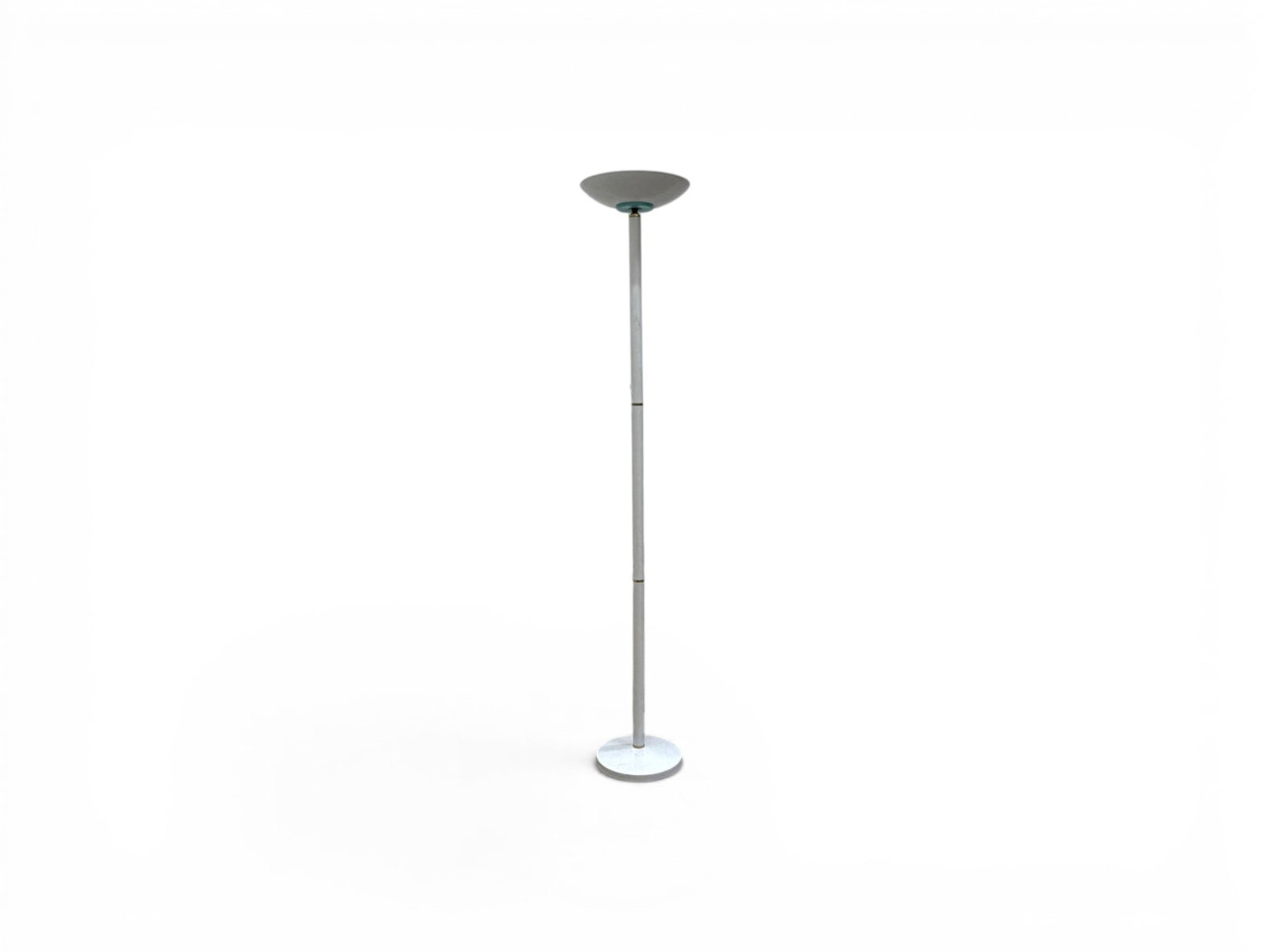 Modern White Torchiere Floor Lamp (1 of 11)